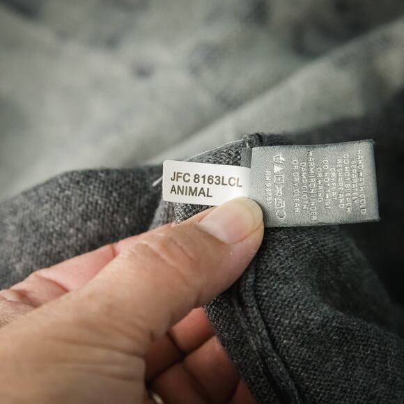 Neiman Marcus Size Medium M Animal Print Open Silk Cashmere Cardigan Sweater - Picture 6 of 7